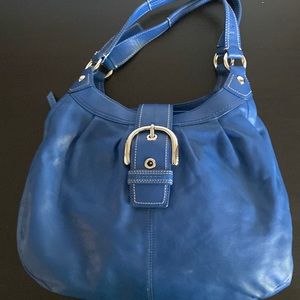 Large Blue Coach Purse